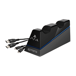 Cargador Dual Mandos 4Gamers Negro -Licencia Oficial-