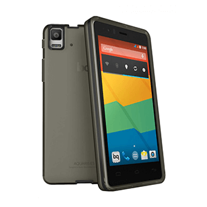 Funda BQ Aquaris E5 Black Gummie