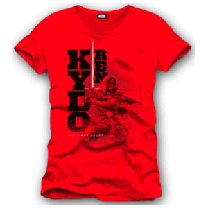 Camiseta Star Wars Roja Kylo Ren Talla XL