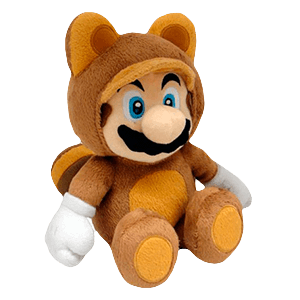 Peluche Tanooki Mario 21cm