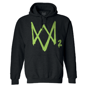 Sudadera con Capucha Watch Dogs 2 Logo Verde Talla  XL