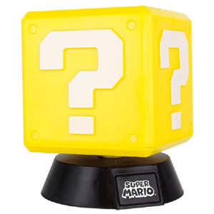 Lampara Super Mario Question Block Icon Light de 10 cm