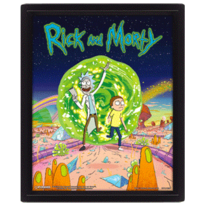 Cuadro 3D Rick & Morty: Portal