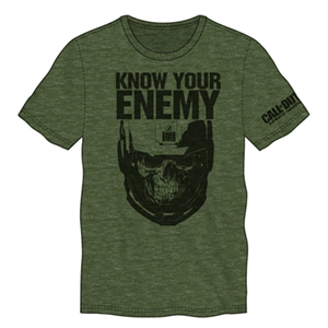 Camiseta COD IW Know your Enemy Verde Militar Talla L