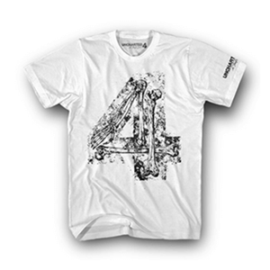 Camiseta Uncharted 4 Blanca Bones Four Talla S (REACONDICIONADO) <NO USAR>