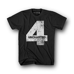 Camiseta Uncharted 4 Negra Four Talla S (REACONDICIONADO) <NO USAR>