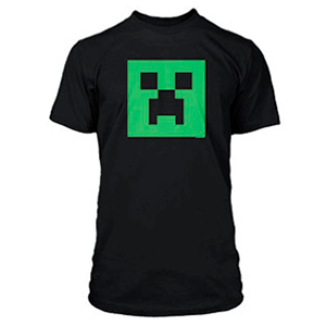 Camiseta Minecraft Creeper Glow in Dark Talla S