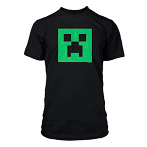 Camiseta Minecraft "Creeper Glow in Dark" Talla M (REACONDICIONADO) <NO USAR>