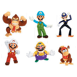 Mini Figura Articulada Super Mario 6 cm