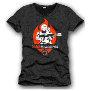 Camiseta Star Wars Negra Fire Division Talla M