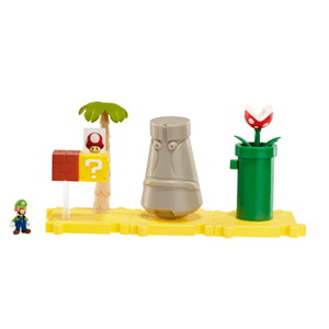 Microplayset Nintendo: Layer Cake Desert con Luigi