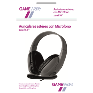 Auriculares Grises Estéreo con Micrófono GAMEware