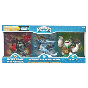 Classic Triple Skylanders Imaginators Pack 2: Prism Break - Whirlwind - Zoo Lou