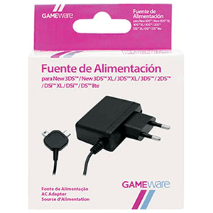 Fuente de Alimentación para 2DS-2DSXL-3DS-3DSXL-DSi GAMEware
