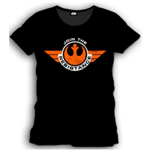 Camiseta Star Wars Negra Join Resistance Talla L