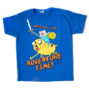 Camiseta Azul Hora de Aventuras Talla 8-10