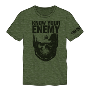 Camiseta COD IW Know your Enemy Verde Militar Talla XL
