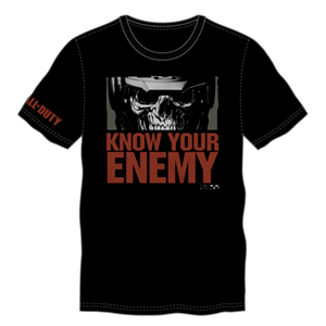 Camiseta COD IW Know your Enemy Negra Talla XL