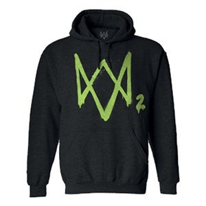 Sudadera con Capucha Watch Dogs 2 Logo Verde Talla  L