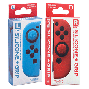 Pack Fundas Silicona roja + azul para Joy-Con FR-Tec