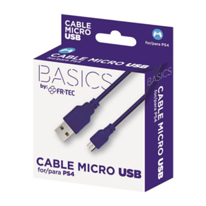 Cable Carga MicroUSB 3m FR-Tec Azul
