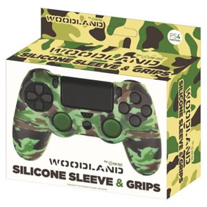 Funda Silicona Camo + Grips Mando PS4