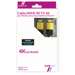 Cable HDMI 3D TV 4K GAMEware