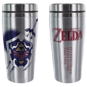 Vaso termo metalico de viaje Zelda Link