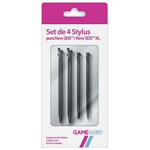 Set de 4 stylus para New 3DS-XL GAMEware