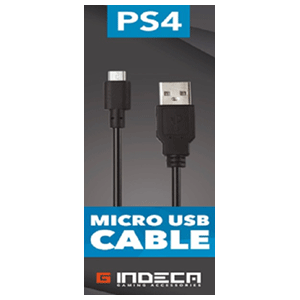 Cable de carga de mando PS4 Indeca Gaming