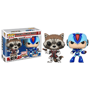 Pack Figuras POP Marvel vs Capcom: Rocket vs Megaman X