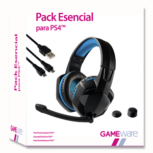 GAMEware Pack Esencial para PS4 - Pack Perifericos