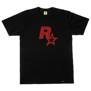 Camiseta Negra Rockstar Talla XXL