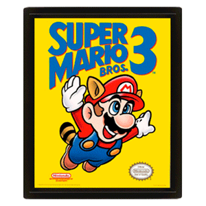 Gran roble conciencia ratón Cuadro 3D Super Mario Bros 3. Merchandising: GAME.es