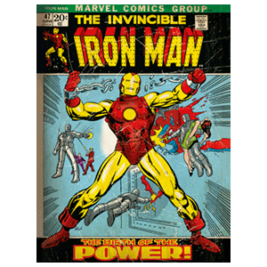Lienzo Marvel: Iron Man Retro