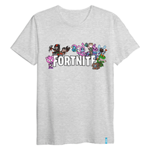 Camiseta Skins Gris Fortnite XL para Merchandising en GAME.es