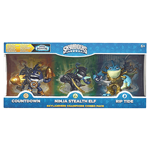 Classic Triple Skylanders Imaginators Pack 3: Countdown - Stealth Elf - Riptide