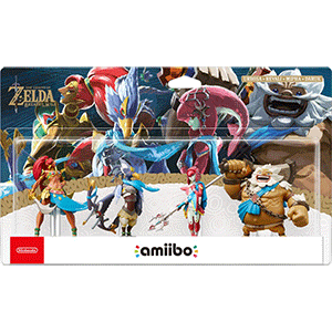 Pack 4 amiibo Zelda BOTW Daruk Mipha Revali y Urbosa