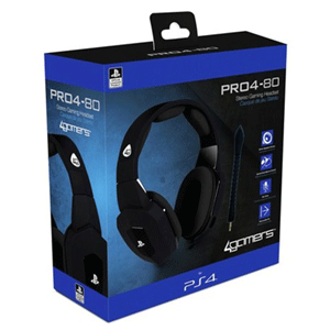 Auriculares 4Gamers Pro 4-80 Negros -Licencia Oficial-