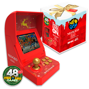Consola Retro SNK Neo Geo Mini Christmas Edition (48 juegos)