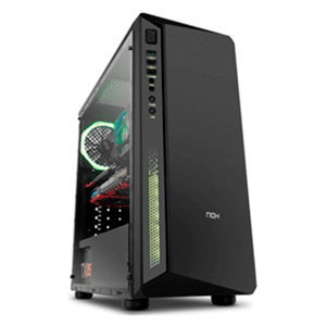 Nox Infinity Atom Negra RGB - Cristal Templado - ATX Mid Tower - Reacondicionado para PC Hardware en GAME.es