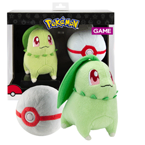 Peluche Pokemon: Chikorita con Honor Ball