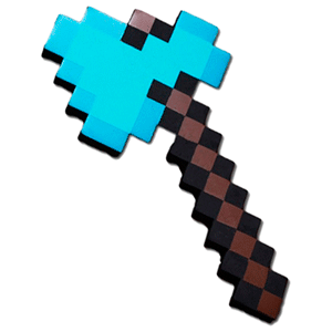Hacha de Diamante de Espuma Minecraft