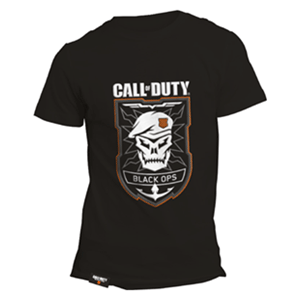 Camiseta Black Ops Logo Rubber CoD:BO4 Talla S Camiseta Black Ops Logo Rubber CoD:BO4 Talla S