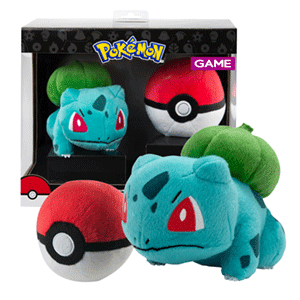 Peluche Pokemon: Bulbasaur con Poke Ball