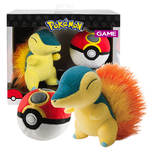 Peluche Pokemon: Cyndaquil con Acopio Ball