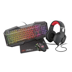 Trust GXT 1182RW Gaming Bundle 4-in-1 LED Multicolor - Pack Gaming