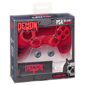 Kit 5 Accesorios mando PS4 Indeca Demon