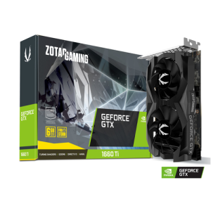 ZOTAC GeForce GTX 1660 Ti Twin Fan 6GB GDDR6 - Tarjeta Gráfica Gaming