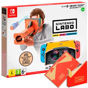 Nintendo Labo Kit vr set con desintegrador para switch toycon 04 gafas realidad virtual